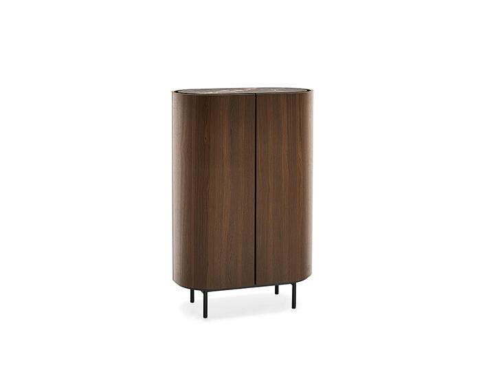 Lake: Rounded cupboard/bar-cabinet | Calligaris New York