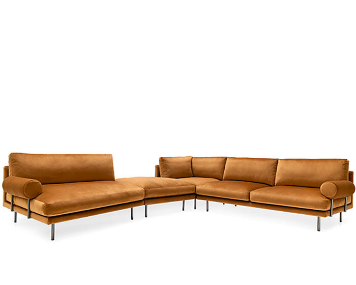 Mies Roll: Fixed or modular sofa | Calligaris New York