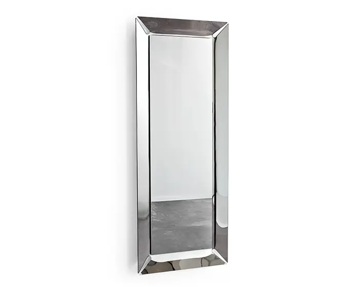 Pleasure: Large rectangular mirror with glass frame | Calligaris