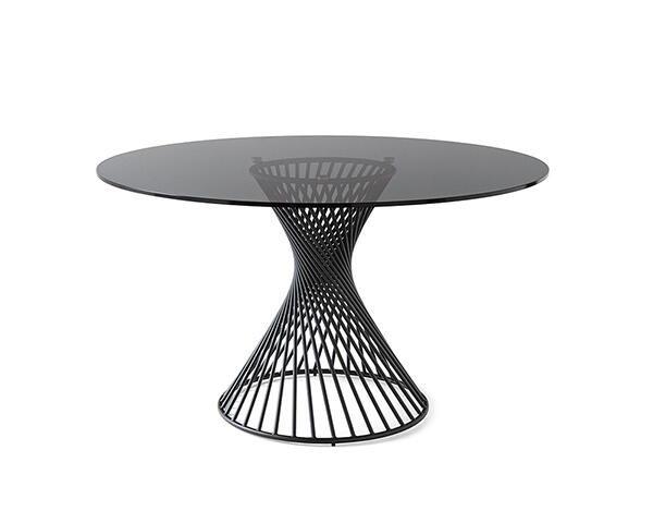 XOXO【Carlligaris/カリガリス】 VORTEX Vortex: Table with round top and central metal base