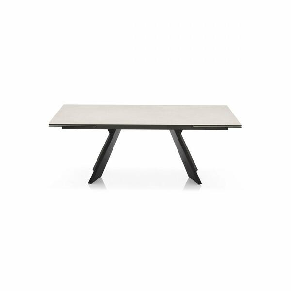 Icaro Table with extendable rectangular top and wooden base Large ...