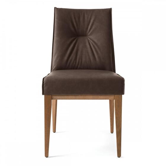Romy: Chair with plush seat and wooden base | Calligaris New York