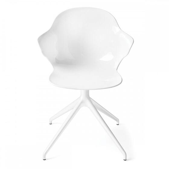 Saint Tropez: Chair with plastic shell and swivel base