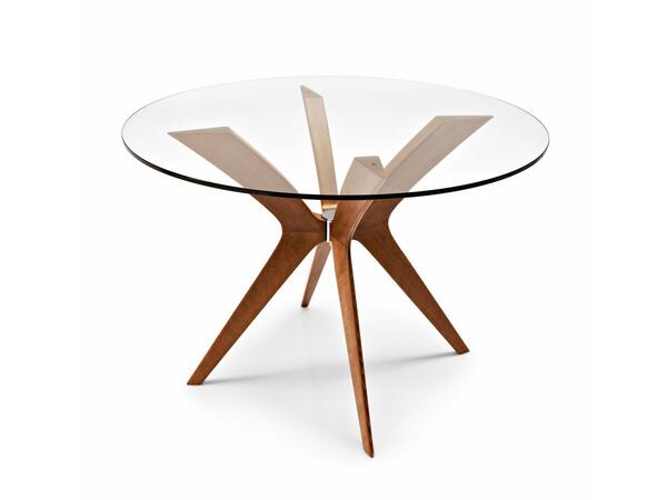 Tokyo Table with round top and wooden legs Medium • Seats 5 CS18 