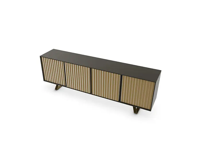 Secret: Sideboard with fluted glass front | Calligaris New York
