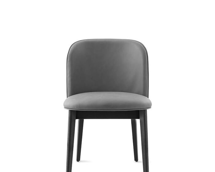 Abrey: Upholstered chair with wooden base | Calligaris New York