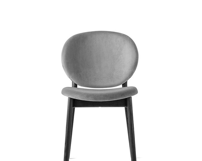 Inès: Upholstered chair with wooden frame | Calligaris New York