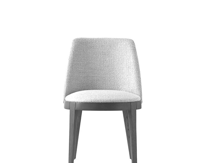 Adèl: Upholstered chair with wooden base | Calligaris New York