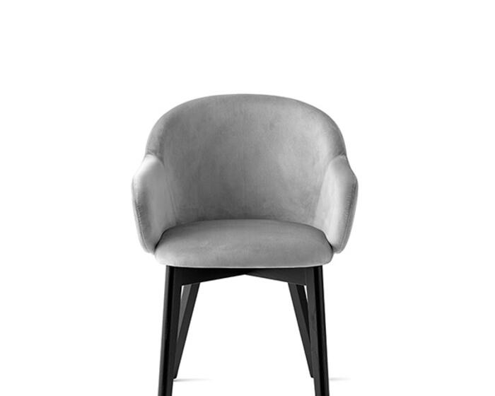 Holly Fab: Upholstered chair with wooden base | Calligaris New York