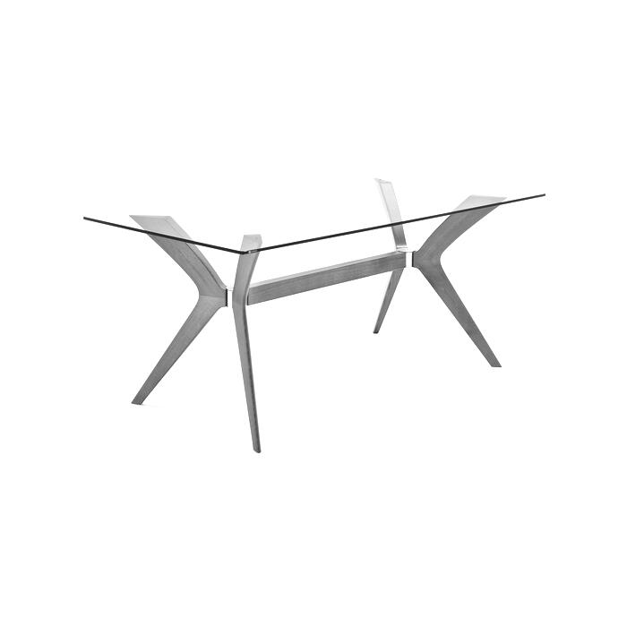 Tokyo: Table with round glass top and wooden legs | Calligaris New York