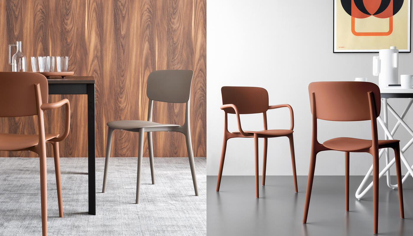 Liberty: Stackable plastic armchair for outdoor | Calligaris