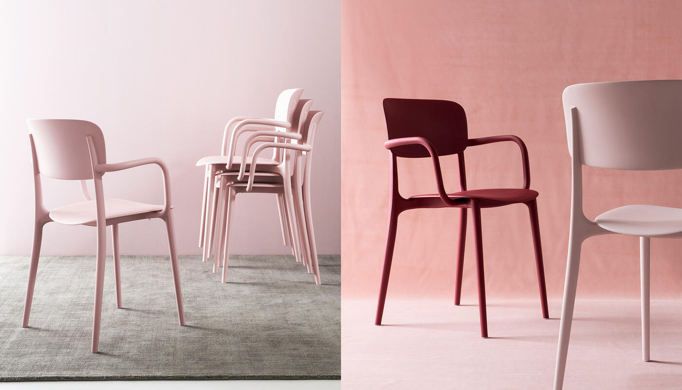 Liberty: Stackable plastic armchair for outdoor | Calligaris New York