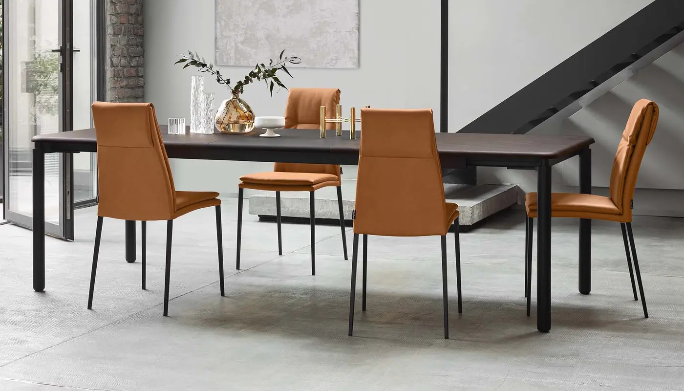 Carmen: Upholstered chair with metal legs | Calligaris New York Carmen: Upholstered chair with metal legs | Calligaris New York