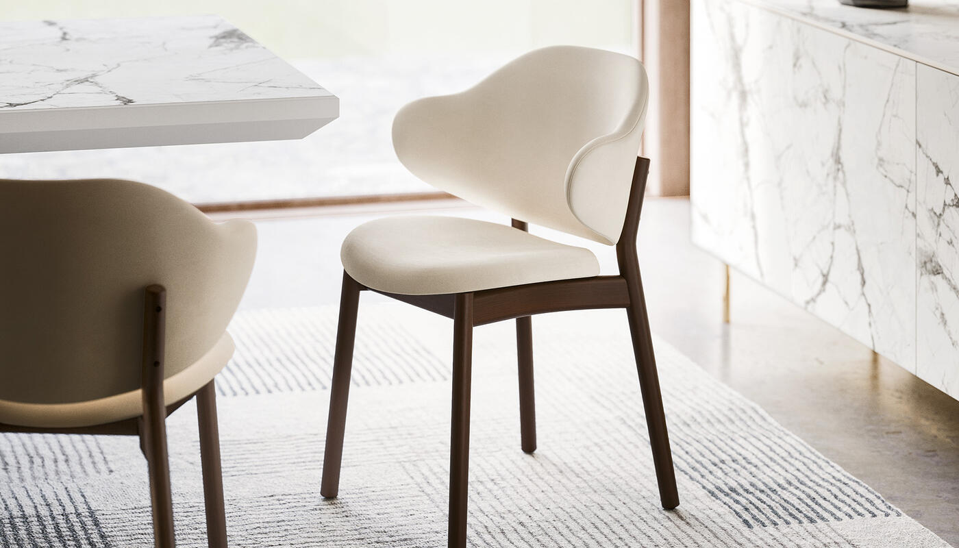 Holly: Upholstered armchair with wooden frame | Calligaris New York
