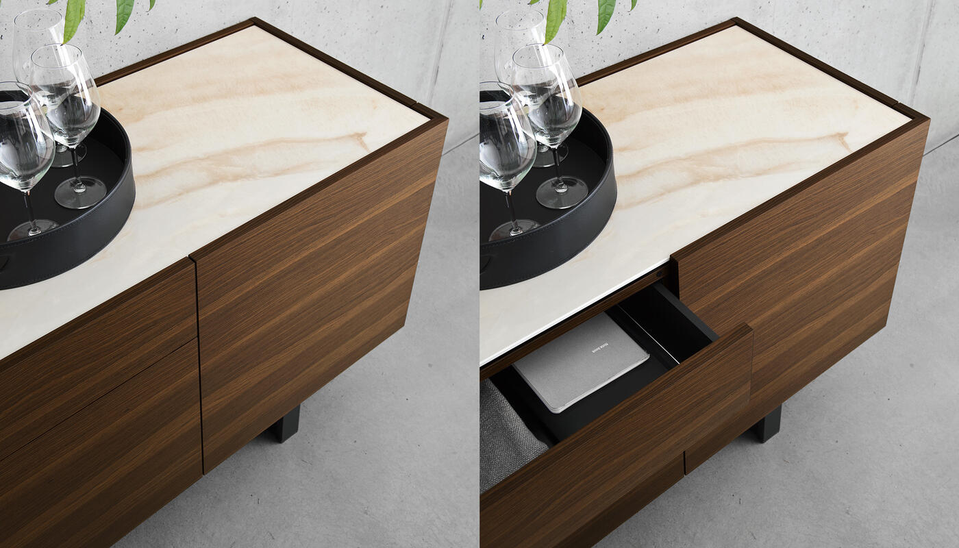 Horizon: Ceramic top sideboard | Calligaris New York