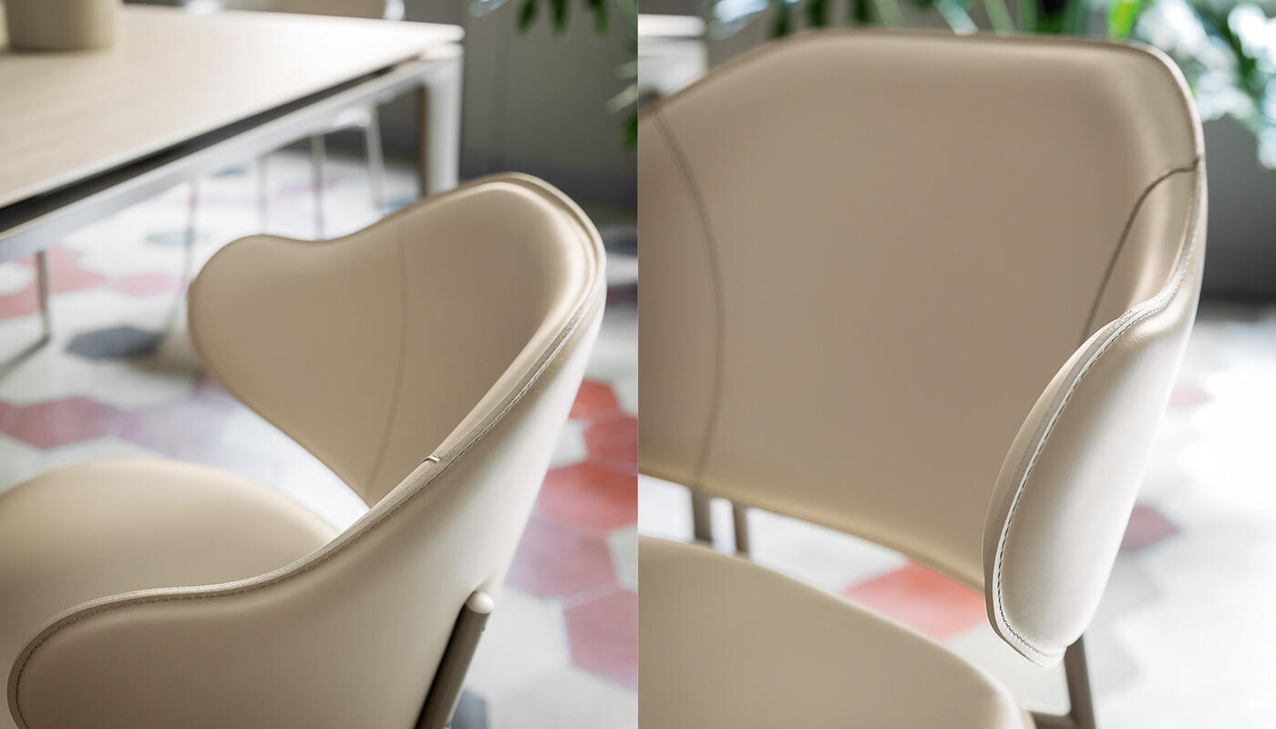 HRさん専用★ Calligaris FIFTHIES Chair Holly: Upholstered armchair with metal frame | Calligaris New York