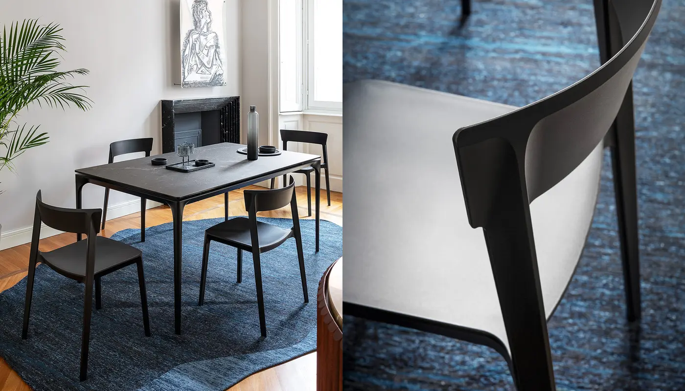 Skin: Stackable plastic chair with open back | Calligaris New York