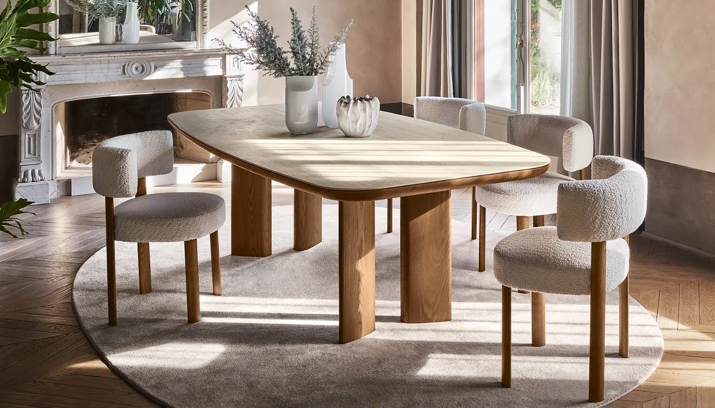 Glen: Upholstered dining chair with wooden frame | Calligaris New York