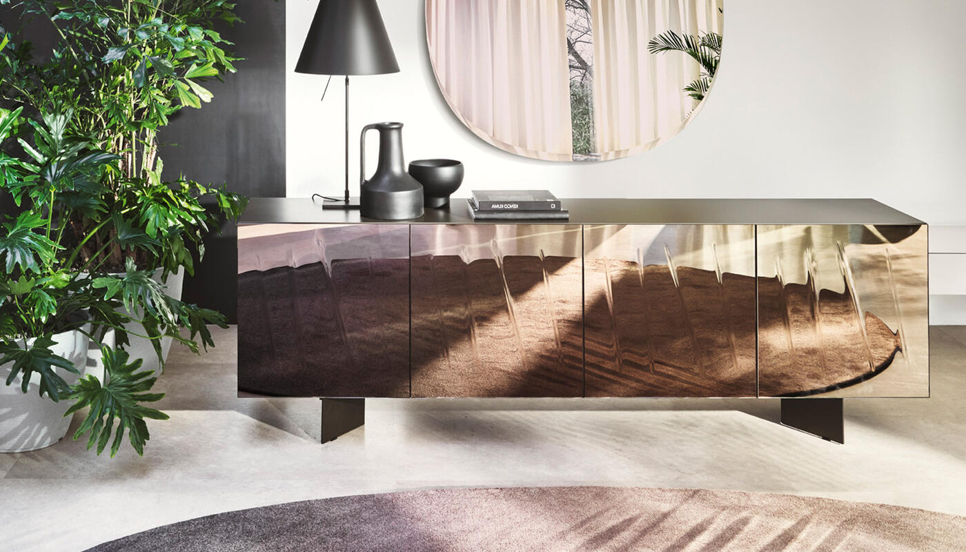 Ritratti: Sideboard with textured front | Calligaris New York
