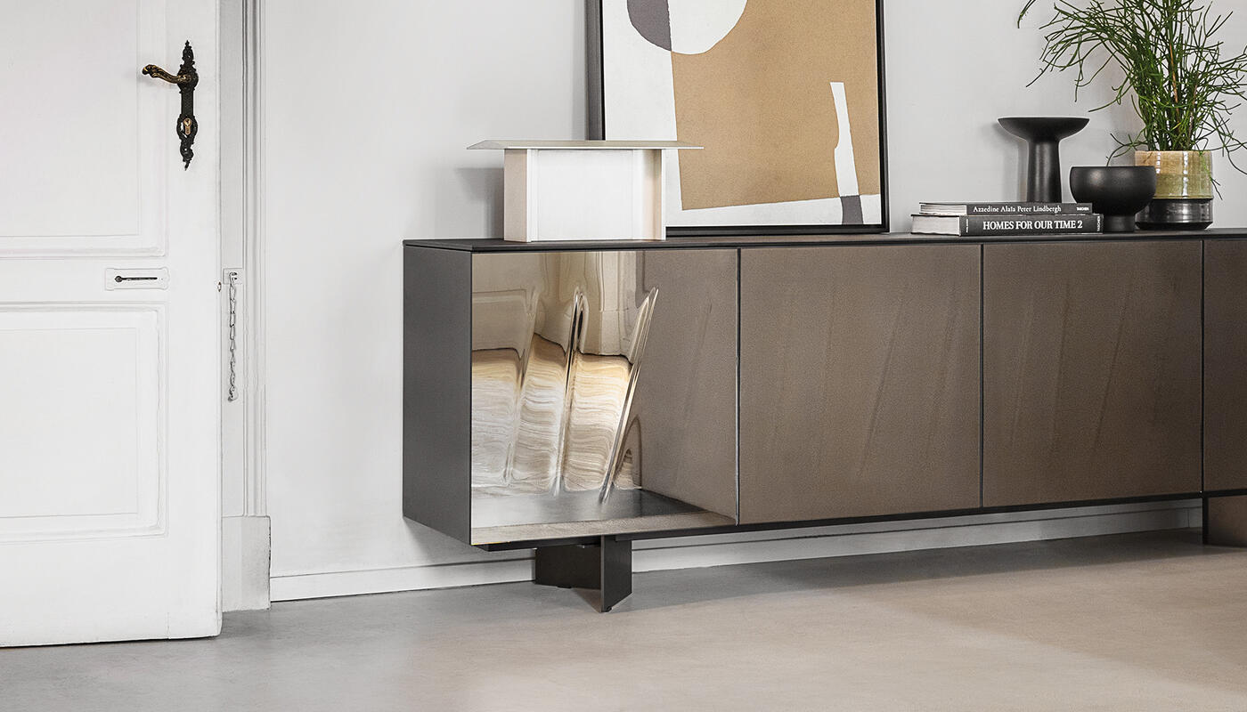 Ritratti: Sideboard with textured front | Calligaris New York