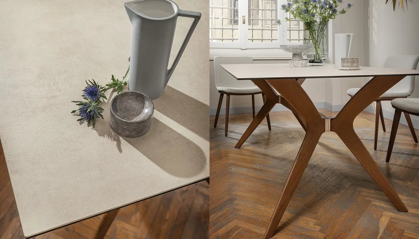 Tokyo: Table with rectangular top and wooden legs | Calligaris New
