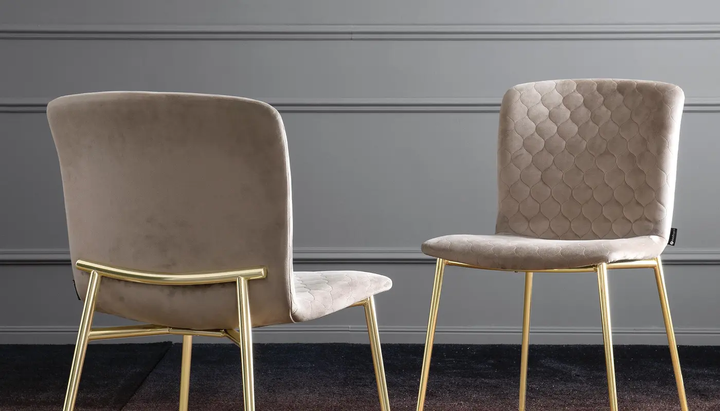 Love: Upholstered quilted chair with metal frame | Calligaris New York